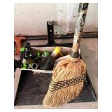 Collection of Outdoor and Garden Tools including Snow Pusher, Rotary Cultivator, a Bodum Fyrkat Charcoal Grill and More