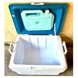 Collection of Coolers: Igloo Kool Mate 36, Rubbermaid 60, and 2 Small Portable Coolers