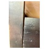 Antique Wooden Bed Frame with Spindle Design