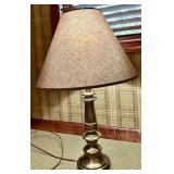 Stiffel Brass Table Lamp with Shade