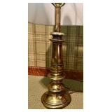 Elegant Brass Stiffel Table Lamp with Fabric Shade