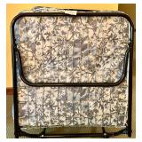 Foldable Guest Bed with Floral Mattress