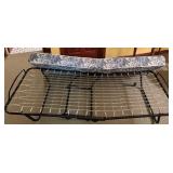 Foldable Guest Bed with Floral Mattress