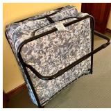 Foldable Guest Bed with Floral Mattress