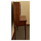 Vintage Wooden Cabinet with Mesh Doors and Drawer