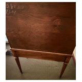 Vintage Wooden Cabinet with Mesh Doors and Drawer