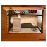 Vintage Kenmore Model 54 Sewing Machine with Wooden Cabinet
