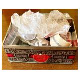 Collection of Vintage Sewing and Decorative Tins