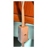 Brass Table Lamp with Pleated Shades