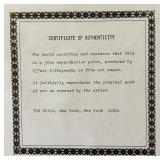 Pair of Framed Cottage Themed Art Prints by C. Strachan with Authenticity Certificates