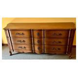 Vintage Wooden Dresser with Ornate Handles