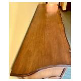 Vintage Wooden Dresser with Ornate Handles