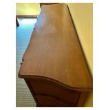 Vintage Wooden Dresser with Ornate Handles