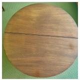 Vintage Drop-Leaf Dining Table with Folding Legs