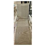 Pair of Outdoor Adjustable Mesh Chaise Lounge Chairs