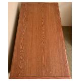 Wooden Lateral File Cabinet with Protective Glass Top