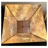 Modern Geometric Table Lamp with Black Shade