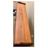 Vintage Wooden Bookshelf with Dual Shelves