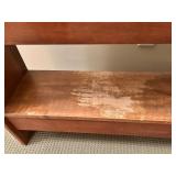 Vintage Wooden Bookshelf with Dual Shelves