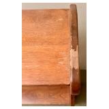 Vintage Wooden Bookshelf with Dual Shelves