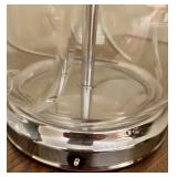 Pair of Vintage Glass Tyrone Table Lamp Bases