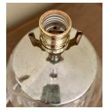 Pair of Vintage Glass Tyrone Table Lamp Bases