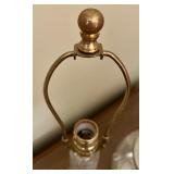 Pair of Vintage Glass Tyrone Table Lamp Bases