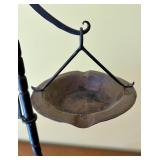 Antique Cast Iron Candle Holder with Ashtray