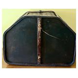 Set of 2 Woven Wooden Storage Chests with Latch Closures