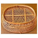 Limited Edition Angel Bunny Figurine with Wicker Baskets and Chair Set