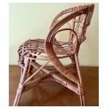 Limited Edition Angel Bunny Figurine with Wicker Baskets and Chair Set