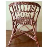 Limited Edition Angel Bunny Figurine with Wicker Baskets and Chair Set