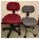 Set of 2 Office Chairs with Adjustable Height