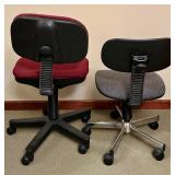 Set of 2 Office Chairs with Adjustable Height