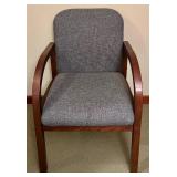 Fabric Upholstered Wooden Side Chair