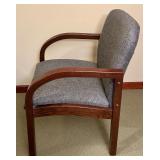 Fabric Upholstered Wooden Side Chair