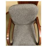 Fabric Upholstered Wooden Side Chair
