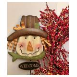 Autumn and Winter Holiday Decoration Set with Wreath, Napkins, and Ornaments