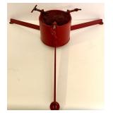 Artificial Christmas Tree Topper with Vintage Metal Tree Stand