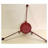 Artificial Christmas Tree Topper with Vintage Metal Tree Stand