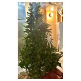 Pre-Lit Artificial Christmas Tree with Star Topper and Storage Bag