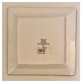 Christmas Themed Decoration Set with Poinsettia Plate and Sleigh