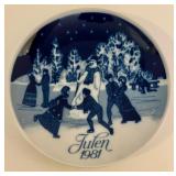 Set of 6 Collectible Decorative Plates from 1967 to 1981