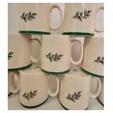 Set of 9 Spode Christmas Tree Mugs S3324 P England