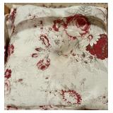 Pair of Wooden Folding Chairs with Floral Cushions