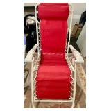 Set of 2 Folding Reclining Beach Chairs with RIO and Canvas Design