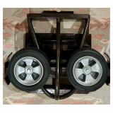 Steel Folding Hand Truck with Rubber Wheels