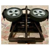 Steel Folding Hand Truck with Rubber Wheels