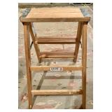 Wooden Folding 2 Step Stool