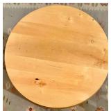 Used Wooden Kitchen Stool with Natural Finish